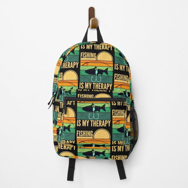 Item preview, Fishing Is My Therapy Retro Sunset designed and sold by SUNarea.