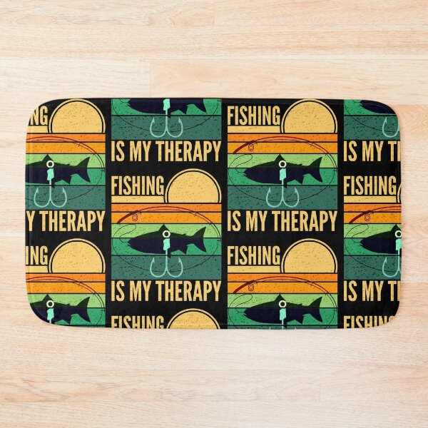 Item preview, Fishing Is My Therapy Retro Sunset designed and sold by SUNarea.