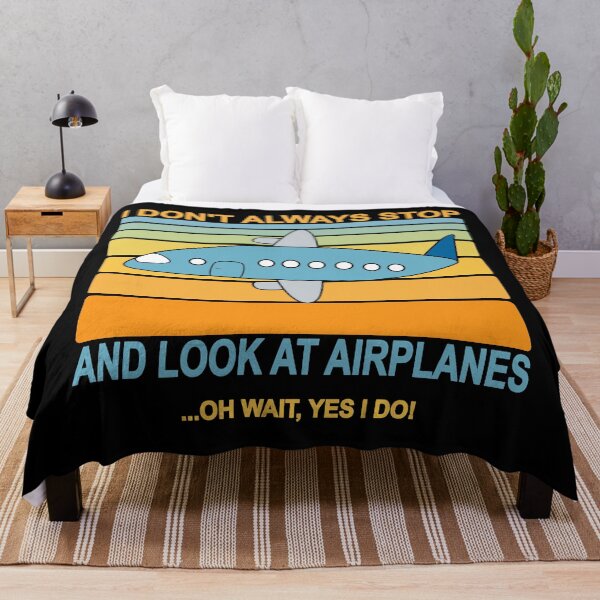 Item preview, I Don't Always Stop And Look At Airplanes. Hand drawn present for aviation enthusiast. designed and sold by Kipcio.