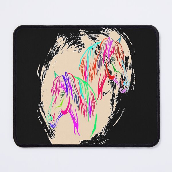 Item preview,  Horse calvary Aesthetic Design, Rainbow Horses, nr 4,  for the Equestrian and Horse lover designed and sold by Adri Barnard.