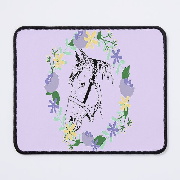 Item preview, Horse calvary, Aesthetic Design, Horse and colorful flowers, for the Equestrian and Horse lover. designed and sold by Adri Barnard.