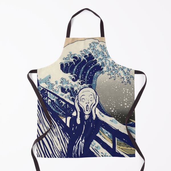 Item preview, The Scream at The Great Wave Off Kanagawa designed and sold by PifPafPuf.