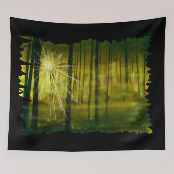 Item preview, HANDPAINTED MYSTERIOUS FOREST MORNING designed and sold by THE AMERICAN TEEVANGELIST.