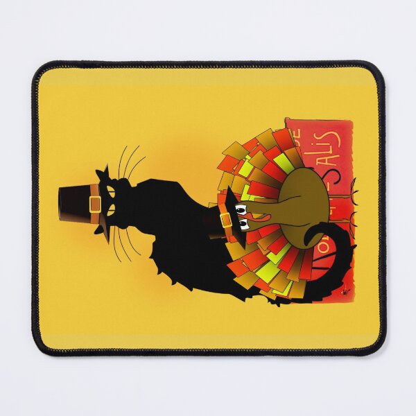 Item preview,  Thanksgiving Le Chat Noir With Turkey Pilgrim designed and sold by Gravityx9.