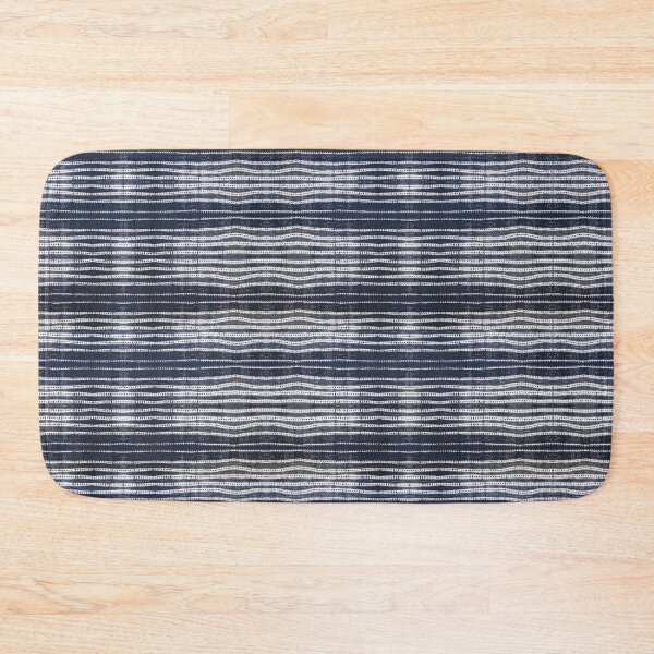 Item preview, Blue Navy Beige Abstract Vertical Stripes Line Pattern Ethnic Aztec designed and sold by MyArt23.