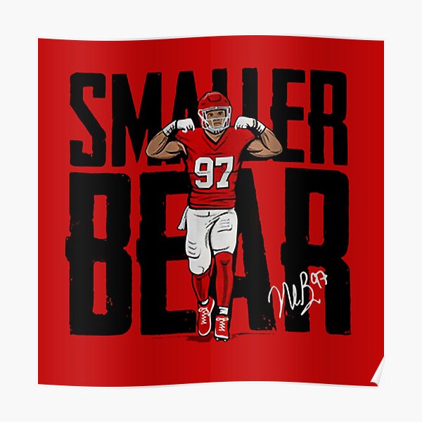 Funny nick Bosa 97 San Francisco 49ers football vintage poster