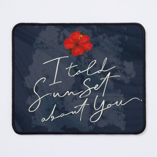 Item preview, Hibiscus I Told Sunset About You - Watercolor design designed and sold by marina ralston.