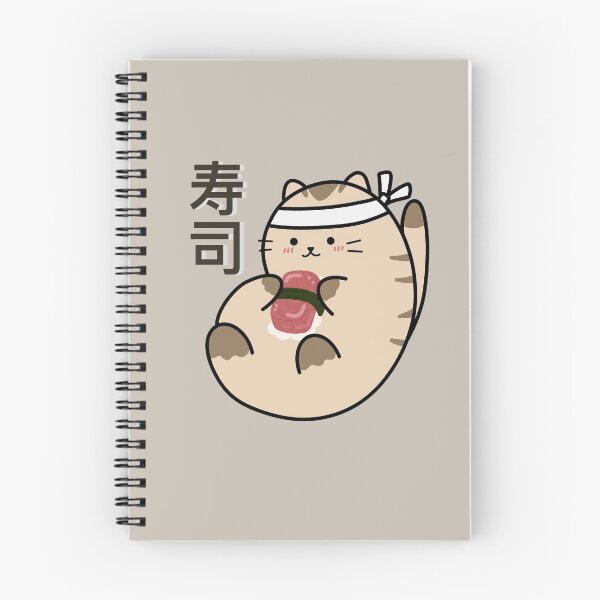 Item preview, Japanese wave cat sushi designed and sold by CricketDoodles.