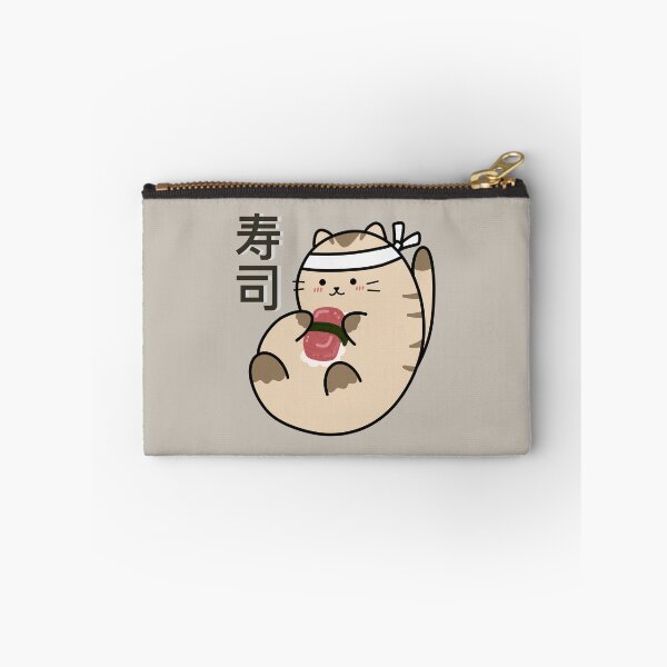 Item preview, Japanese wave cat sushi designed and sold by CricketDoodles.