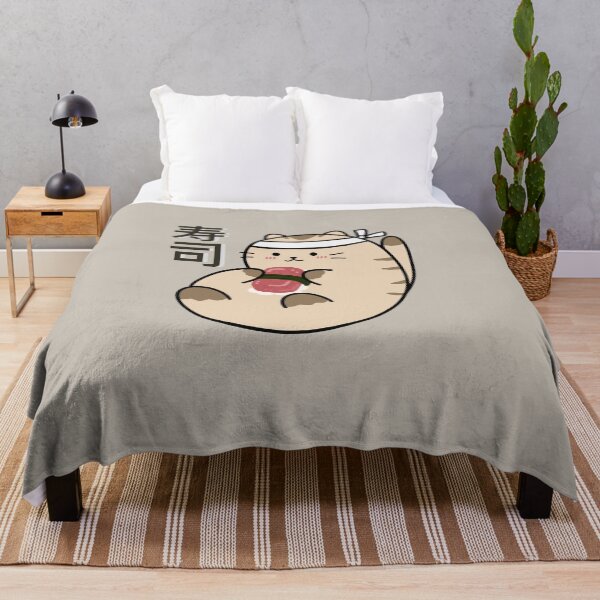 Item preview, Japanese wave cat sushi designed and sold by CricketDoodles.
