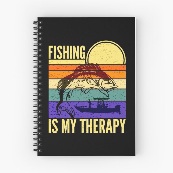 Item preview, Fishing Is My Therapy Retro Sunset designed and sold by SUNarea.