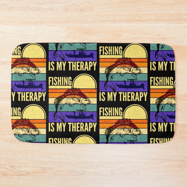 Item preview, Fishing Is My Therapy Retro Sunset designed and sold by SUNarea.