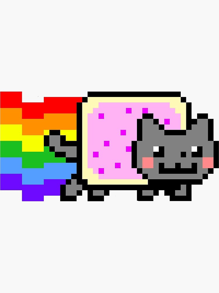 Clink, go On, poptarts, Nyan, Nyan Cat, pusheen, Donuts, Internet meme, pixel  Art, diet