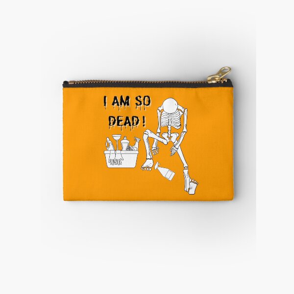 Item preview, I Am So Dead Housekeeper Halloween Skeleton Cleaning Lady designed and sold by SavvyCleaner.