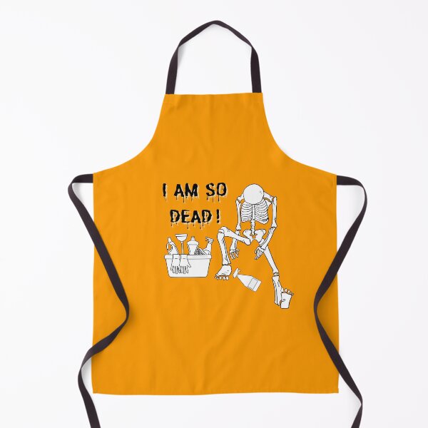 Item preview, I Am So Dead Housekeeper Halloween Skeleton Cleaning Lady designed and sold by SavvyCleaner.