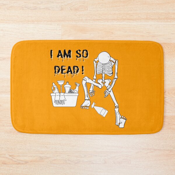 Item preview, I Am So Dead Housekeeper Halloween Skeleton Cleaning Lady designed and sold by SavvyCleaner.