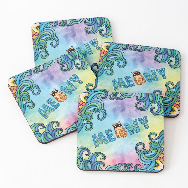 Item preview, Meowy the amazed cat - watercolor doodle designed and sold by Kidzz.