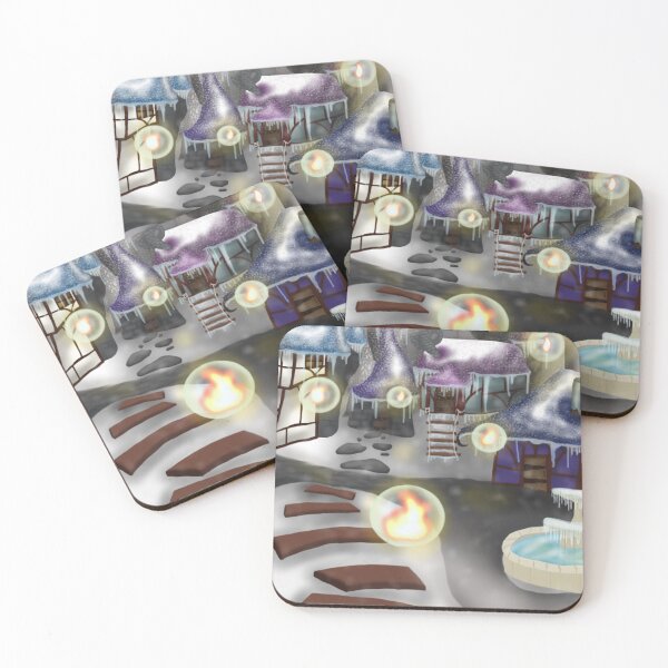 Item preview, Snowy wizard village designed and sold by BerryShyKittens.