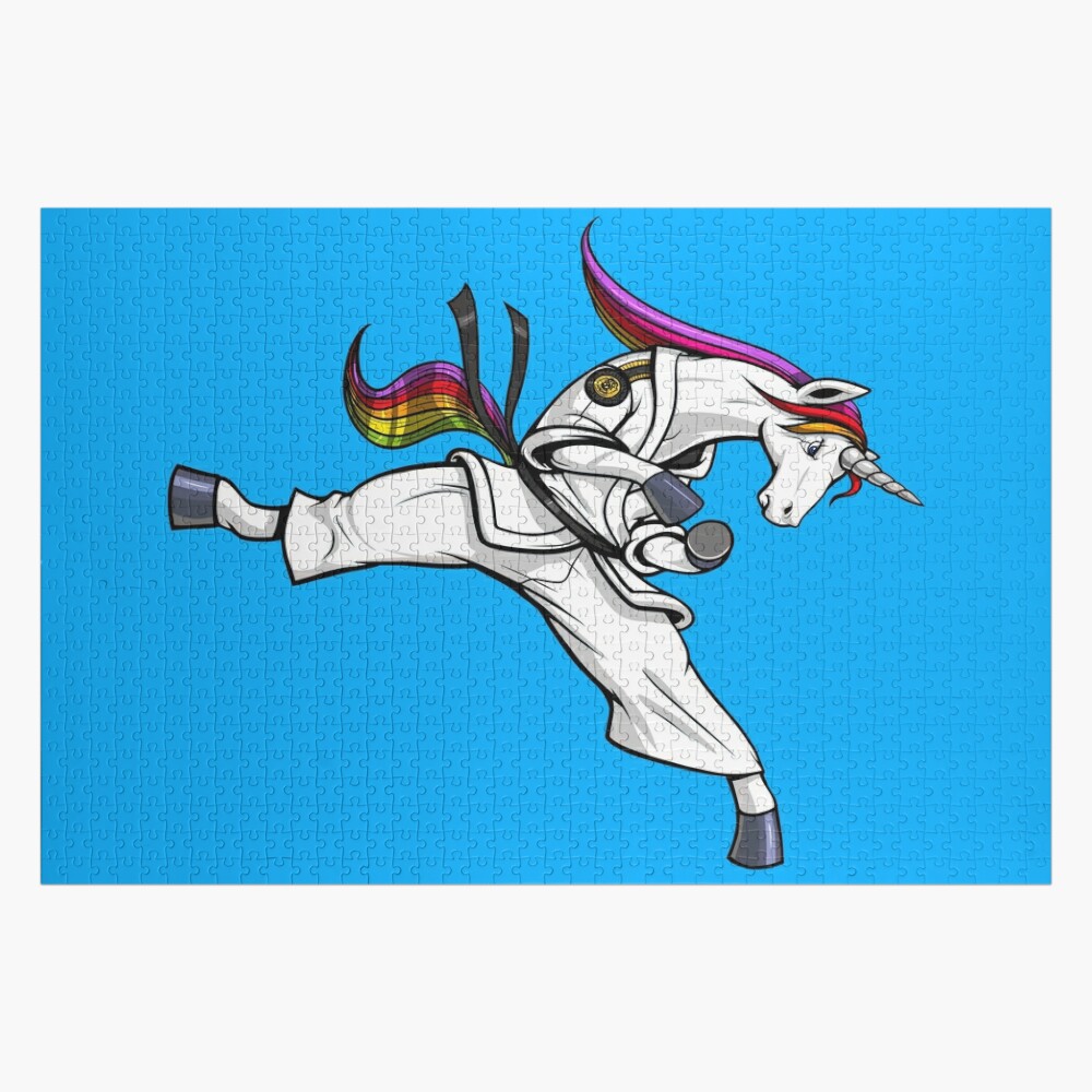 Unicorn Karate Ninja Jigsaw Puzzle for Sale by Nikolay Todorov