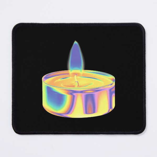 Item preview, Tealight Vaporwave Candle. Iridescent, Holographic Original Design designed and sold by marina ralston.