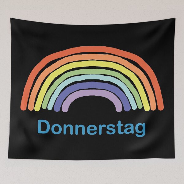 Item preview, Donnerstag Thursday Rainbow designed and sold by ellenhenry.