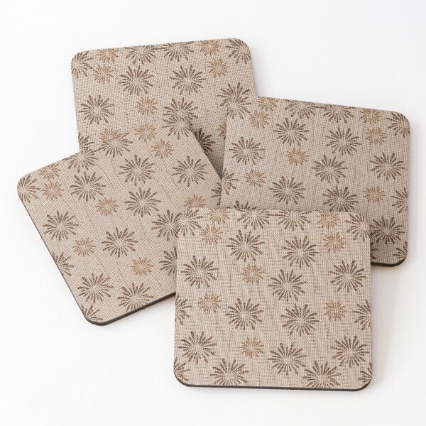 Item preview, New Year And Christmas Fireworks On Burlap Background designed and sold by LashCreations.