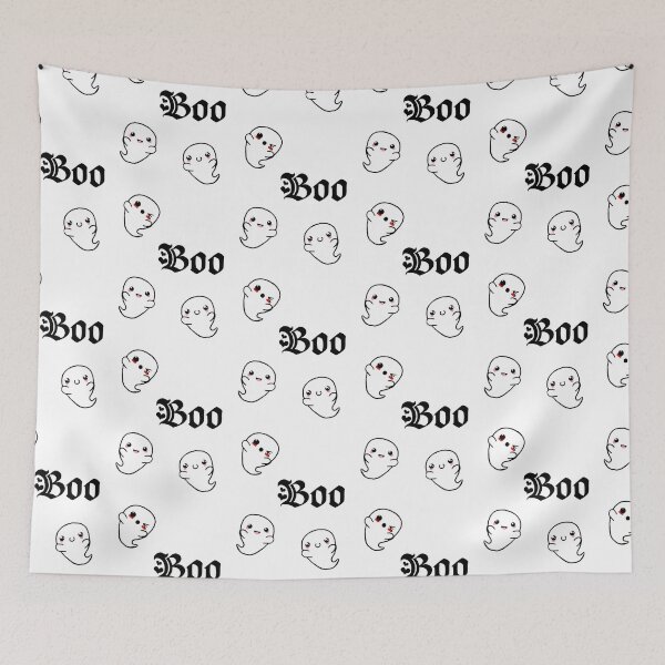 Item preview, kawaii halloween ghosts chibi boo designed and sold by NerdyChibi.
