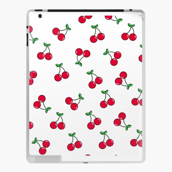 cute pink cherry print  iPad Case & Skin for Sale by aesthetic--art