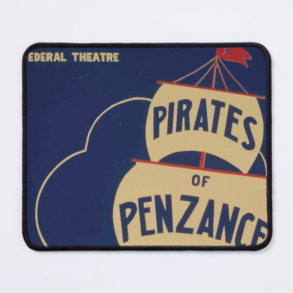 Item preview, WPA United States Government Work Project Administration Poster 0722 Pirates of Penzance Gilbert Sullivan Cincinnati Federal Theatre designed and sold by wetdryvac.