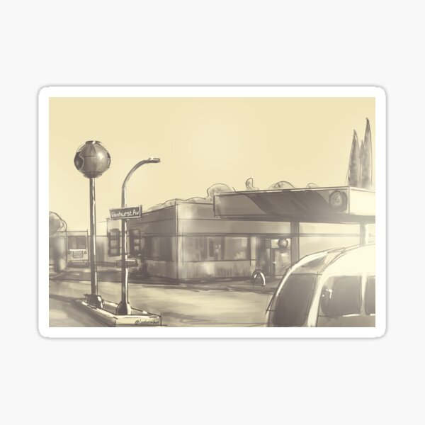Los Feliz 76 Sticker