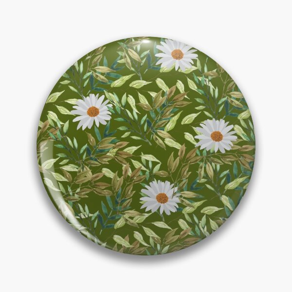 Item preview, Floral Pattern Green Background designed and sold by Pearl-Island.