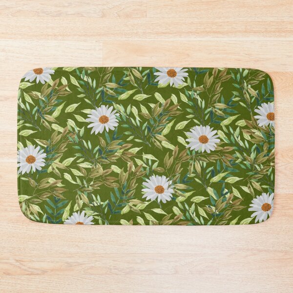 Item preview, Floral Pattern Green Background designed and sold by Pearl-Island.