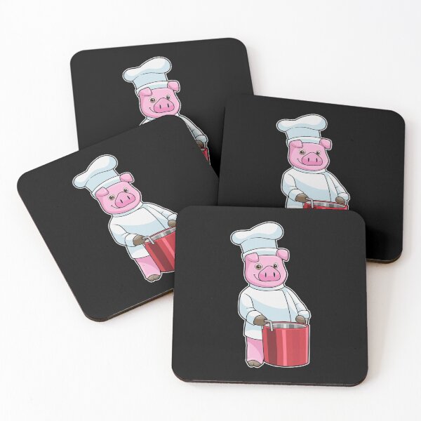 Item preview, Pig as Cook with Cooking pot designed and sold by Snabdesign84.