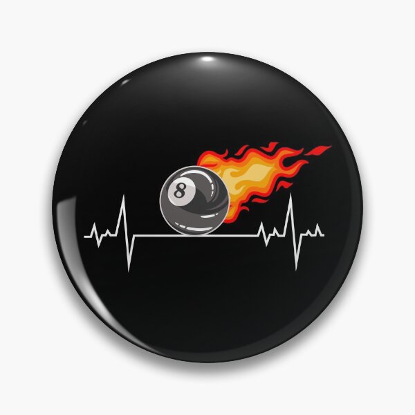 Aperçu de l'œuvre Billard Jeu Pool Player Cue Sports Heartbeat créée et vendue par CuteDesigns1.