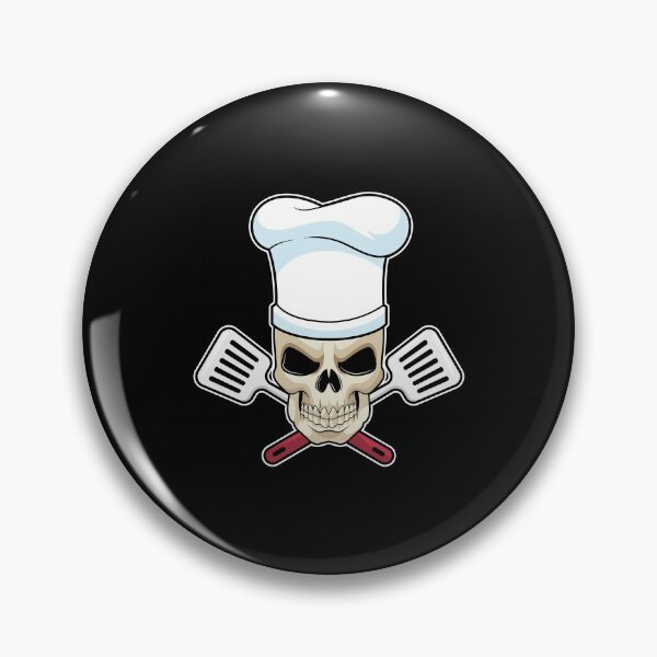 Item preview, Skull as Cook with Cooking hat designed and sold by Snabdesign84.