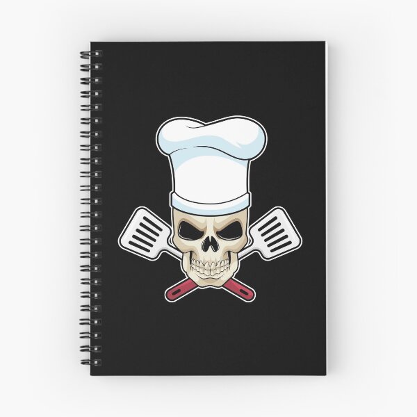 Item preview, Skull as Cook with Cooking hat designed and sold by Snabdesign84.