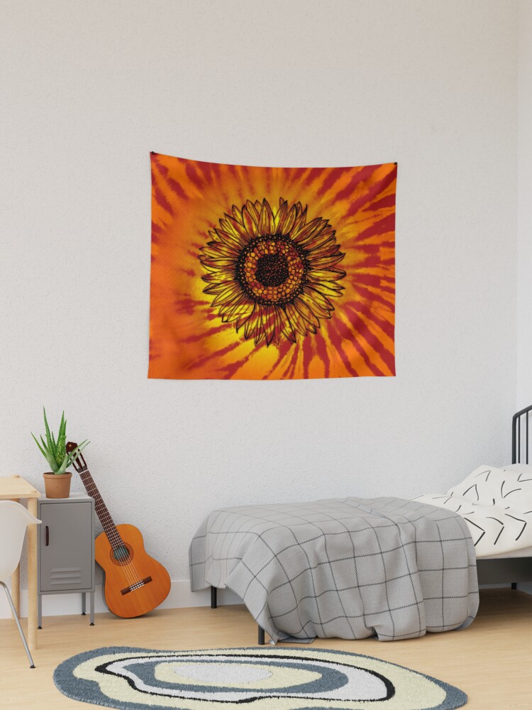 Sunflower tie 2025 dye tapestry