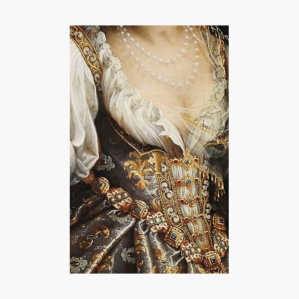 Period dress painting detail Photographic Print