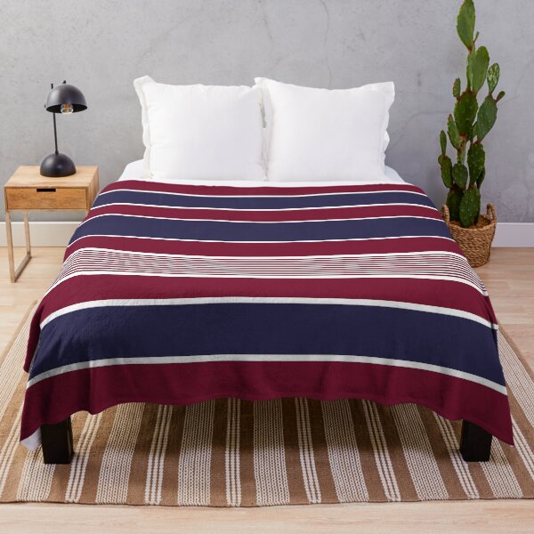 Item preview, Horizontal stripes, burgundy, navy blue, white designed and sold by Svitac.