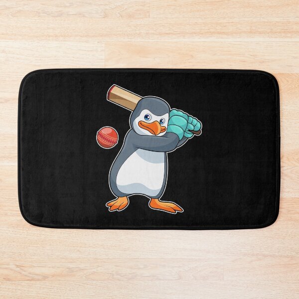 Item preview, Penguin at Cricket with Cricket bat designed and sold by Snabdesign84.