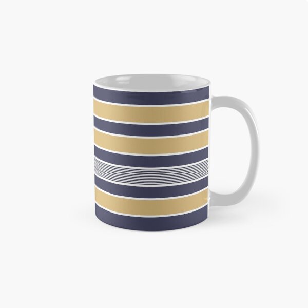 Artikelvorschau, Horizontal stripes, navy blue, ochre, white entworfen und verkauft von Svitac.