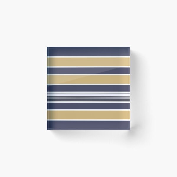 Artikelvorschau, Horizontal stripes, navy blue, ochre, white entworfen und verkauft von Svitac.