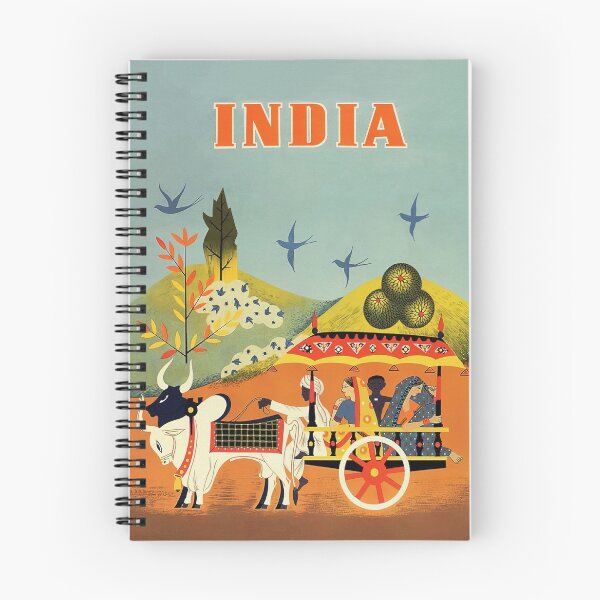 Aperçu de l'œuvre India Vintage Travel Poster créée et vendue par vintagevivian.