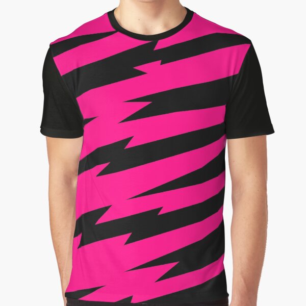 Pizzazz Pink Lightning Graphic T-Shirt