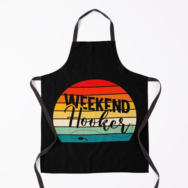 Item preview, Weekend Hooker Retro Sunset Funny Fishing designed and sold by ZiesMerch.