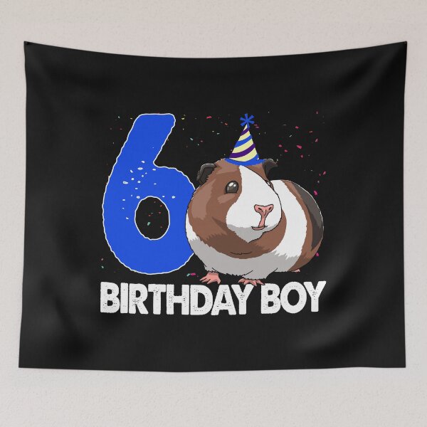 Item preview, Birthday Boy 6 Guinea Pig designed and sold by Bendthetrend.