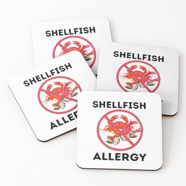 Item preview, No Shellfish !   Allergy Awareness Design  designed and sold by JosTees96.