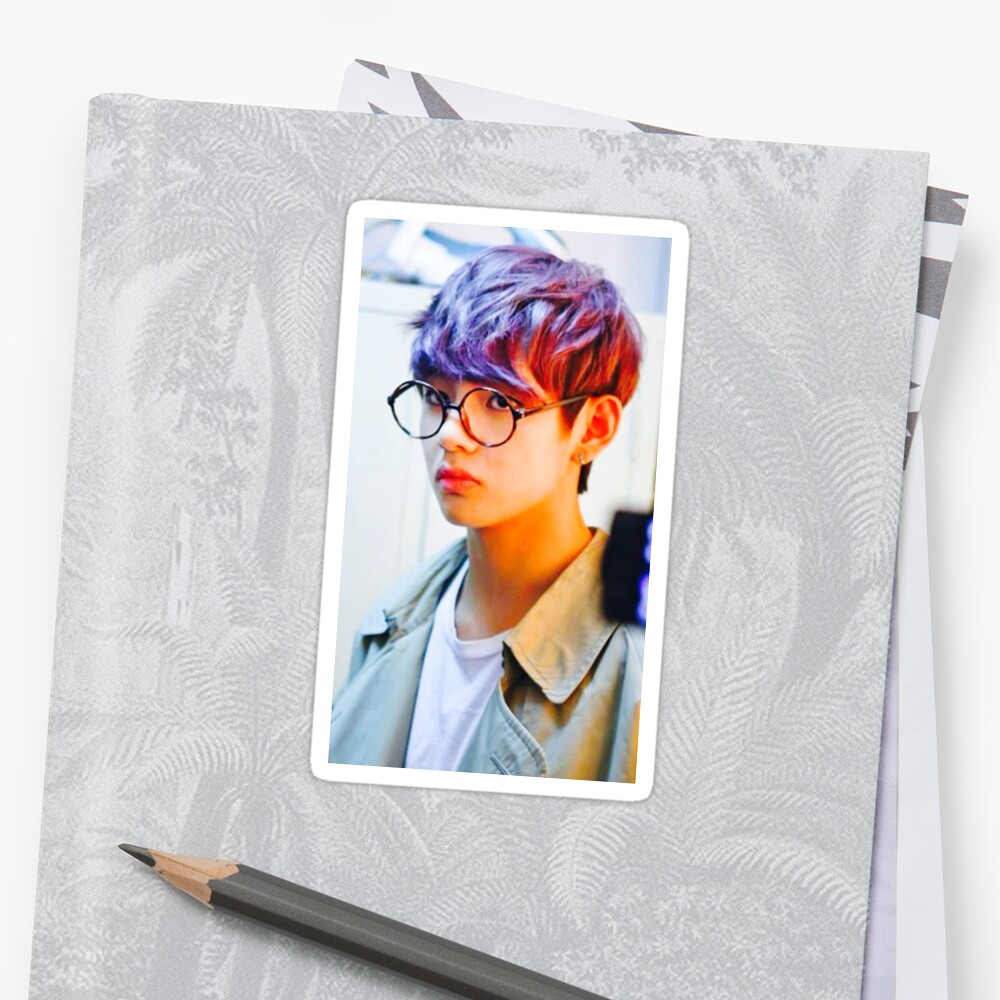 "BTS V" Sticker by andreaanimals | Redbubble