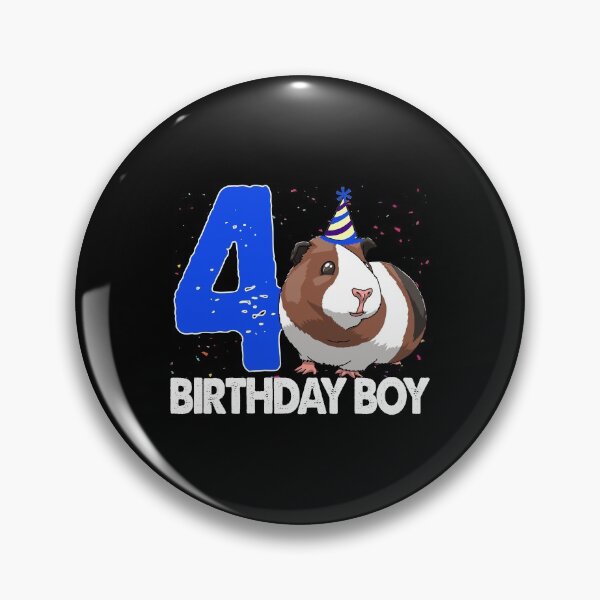 Item preview, Birthday Boy 4 Guinea Pig designed and sold by Bendthetrend.