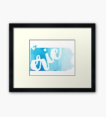 Erie Framed Print